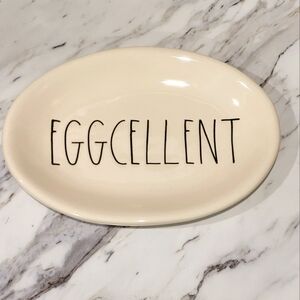 Rae Dunn by Magenta Small Oval Long Letter‎ EGGCELLENT Dish Farmhouse